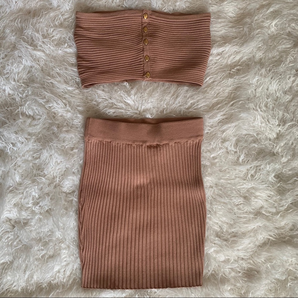 Cute lil brown two piece set ✨